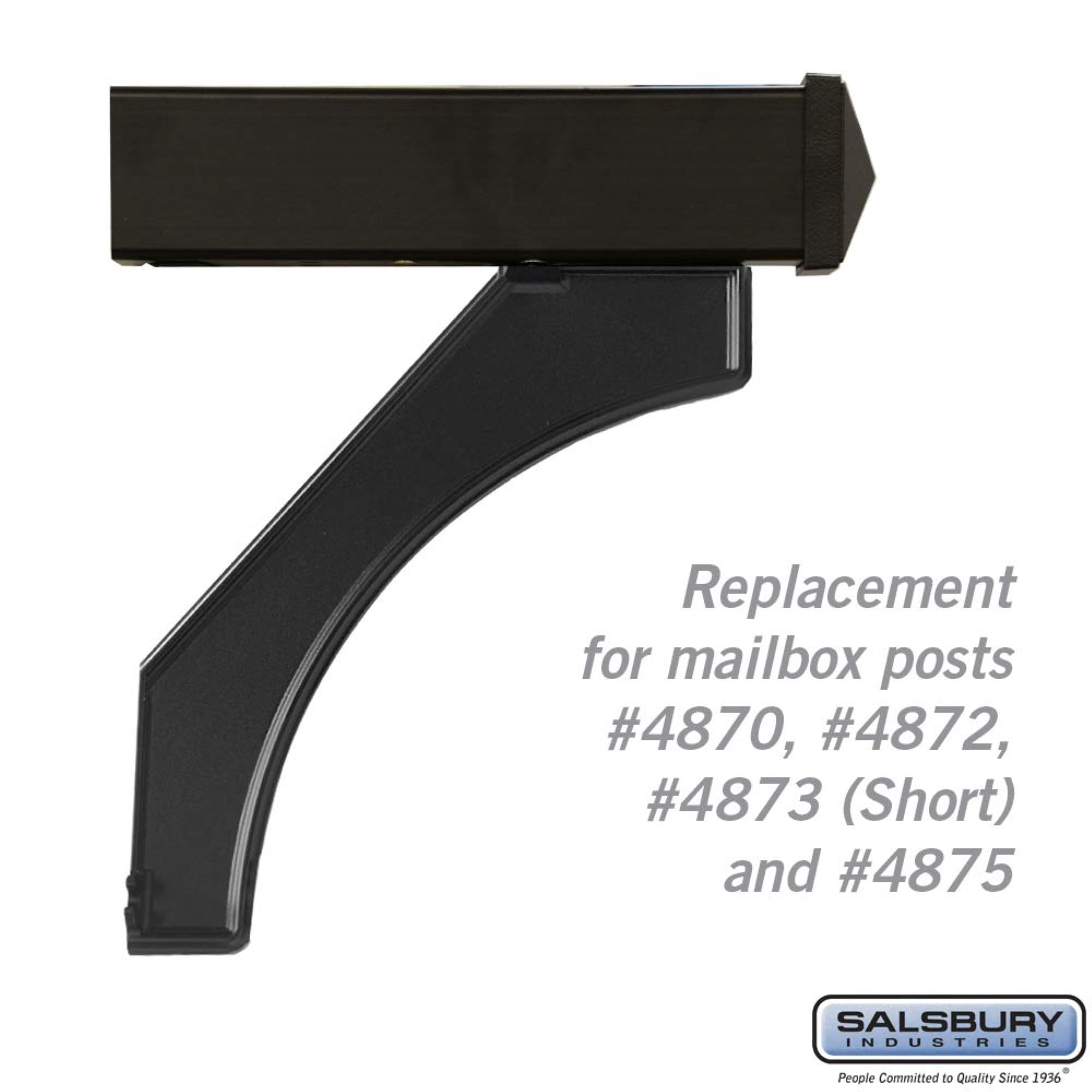Arm Kit - Replacement for Deluxe Post for (1) Mailbox - Black