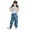 Blue, variant on HNMKIU Windproof and Breathable Dungaree Trousers for Girls Outdoor Play and Rainy Day Adventures Blue,4-5 Years