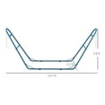 thumbnail image 3 of Hammock Stand for 2 Person, Portable Adjustable Steel Frame Hammock Stand with Weather Resistant Finish, for 9-14ft Hammocks, 10.3', lbs. Capacity, Blue as Pic, 3 of 8