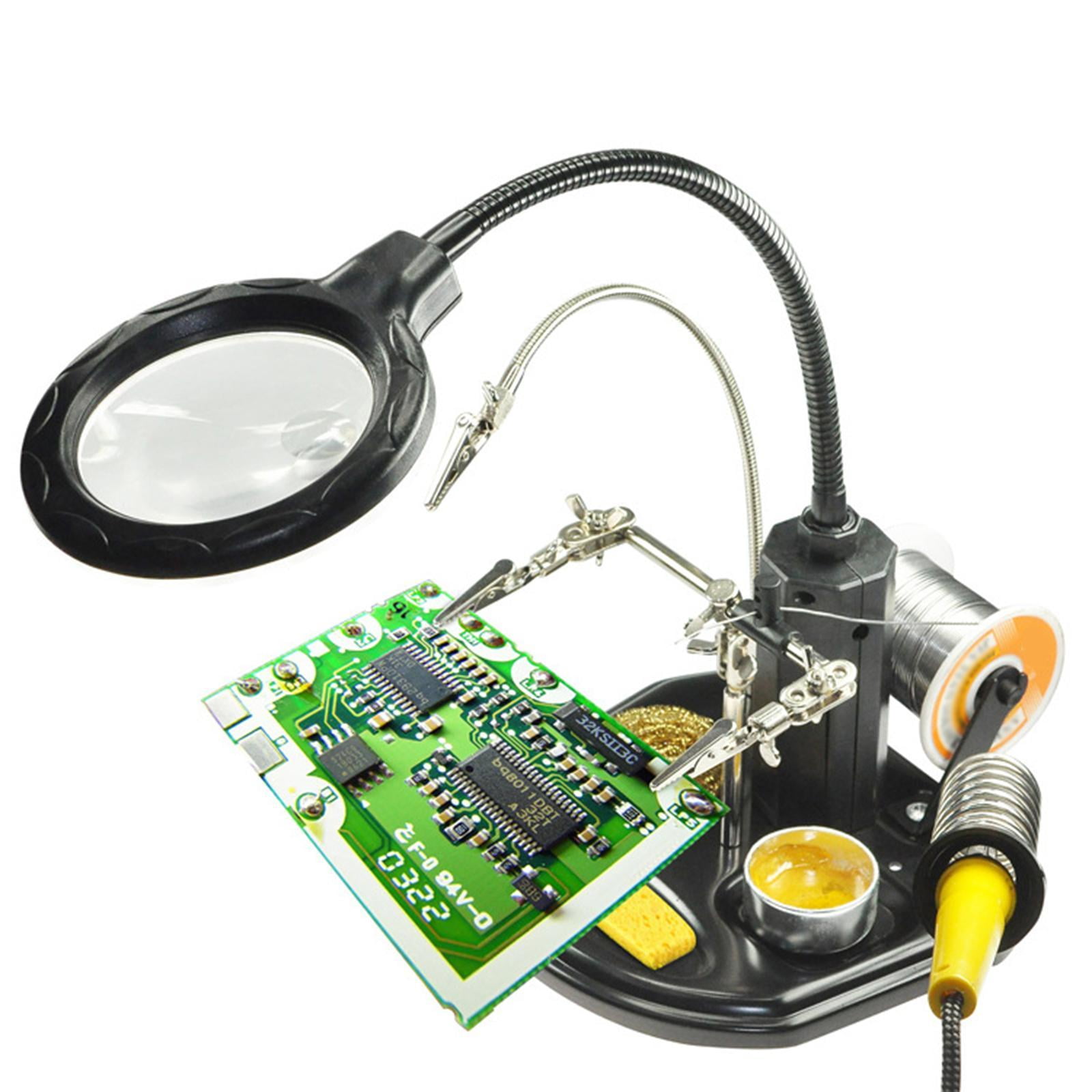 Colaxi Magnifying Glass Soldering Station LED Lighted for Engraving Crafts Assembly