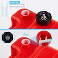 thumbnail image 3 of Garvee Réservoir de Carburant pour Bateau Portable avec Conduite de Carburant, 6 Gallons, 11.6 Pouces x 9.8 Pouces x 17.8 Pouces, Rouge, 3 of 7