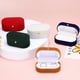 thumbnail image 4 of Caja de anillos de terciopelo Uxcell, pequeño estuche de joyería de viaje, mini soporte para anillos, organizador de almacenamiento para mujeres y niñas, propuesta de boda, compromiso, verde, 4 of 7
