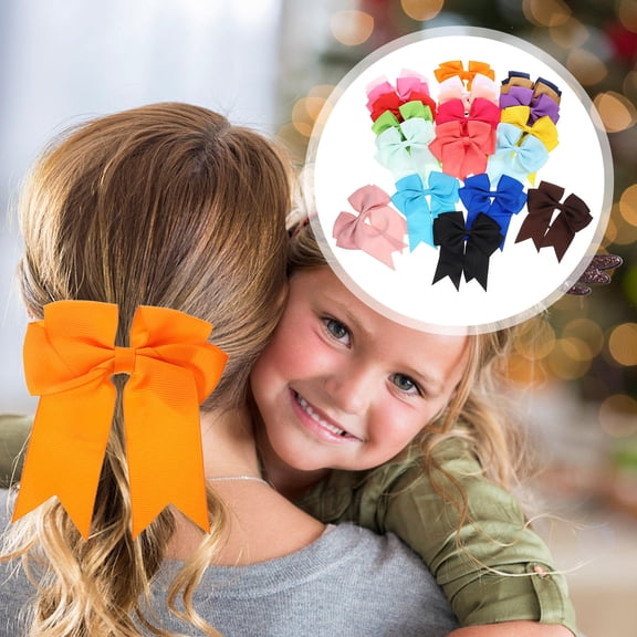 WRITWAA Elastic Ponytail Holders Bowknot Hair Band Hair Holder for Toddlers at Party 20Pcs/Pack