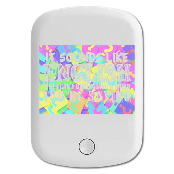 DistinctInk Magnetic Battery Pack, 5000 mAh Wireless Portable Charger with USB-C Cable, Compatible with MagSafe iPhone 14 / 13 / 12 Series - Sounds Like English Can't Understand