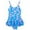 Z01-Blue, variant on YAYUBA 4t Girls Swimsuit One Piece Halter Floral Print Girls Swimsuit Tankini Quick Dry Comfortable Fit Summer Swimwear Lightweight Girls' Cute Swimsuit