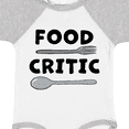 thumbnail image 4 of Inktastic Food Critic with Fork and Spoon Boys or Girls Baby Bodysuit, 4 of 5