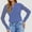 Blue, variant on Vetsdori Knitwear Sweaters for Women Solid Crew neck Pullover Casual White Office Womens Tops Long Sleeve