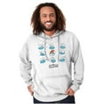 thumbnail image 4 of Retro Smurfs 80s Cartoon Characters Hoodie Sweatshirt Women Men Brisco Brands M, 4 of 5