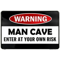 HangTime Man Cave embossed aluminum novelty sign 8 x 12