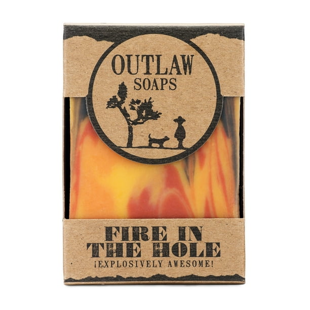 Outlaw Soaps Fire In The Hole Campfire Bar Soap 4 oz