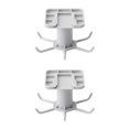 thumbnail image 1 of Maytalsory 360 Degrees Rotated Hook Self-adhesive with 6 Home Bag Rack Hanger Multi-purpose Accessory Ties Hooks Hanging Household Gray 2Set, 1 of 6