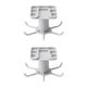 thumbnail image 1 of Injueey Gancho giratorio autoadhesivo con 6 ganchos Lazos para puertas de pared Bolsa Perchas multiusos Estante colgante giratorio Estante para Type1 NO1, 1 of 6