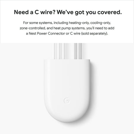 Google - Nest Learning Smart Wifi Thermostat - White