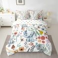 thumbnail image 2 of Cute Elephant Bed in a Bag King Size Comforter Set 7 Pieces,Mushroom Floral Cartoon Animal Bedding Sets Watercolor Flowers Leaves Sheet Set with Comforter, 2 of 5