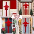 thumbnail image 5 of GIXUSIL Large Red Velvet Christmas Cabinet Door Ribbon Bow, Big Christmas Bow, Wrapping Decorations, Front Door Bow, Christmas Tree Bow for Party Supplies (Red), 5 of 7