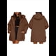 thumbnail image 3 of Chaqueta Larga con Capucha y Acolchado de Rombos para Mujer, Abrigo de Invierno de Moda, Holgado y de Gran Tamaño, Chaquetas Cálidas de Larga. Marrón XXL, 3 of 7