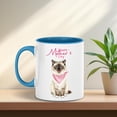 thumbnail image 4 of Happy Mother's Day Ragdoll Love Cat Mom Heart Flower 11oz Accent Two-tone Mug Cat Lover Kitten Owner Gifts Idea Coffee Tea Cup - 12004, 4 of 5