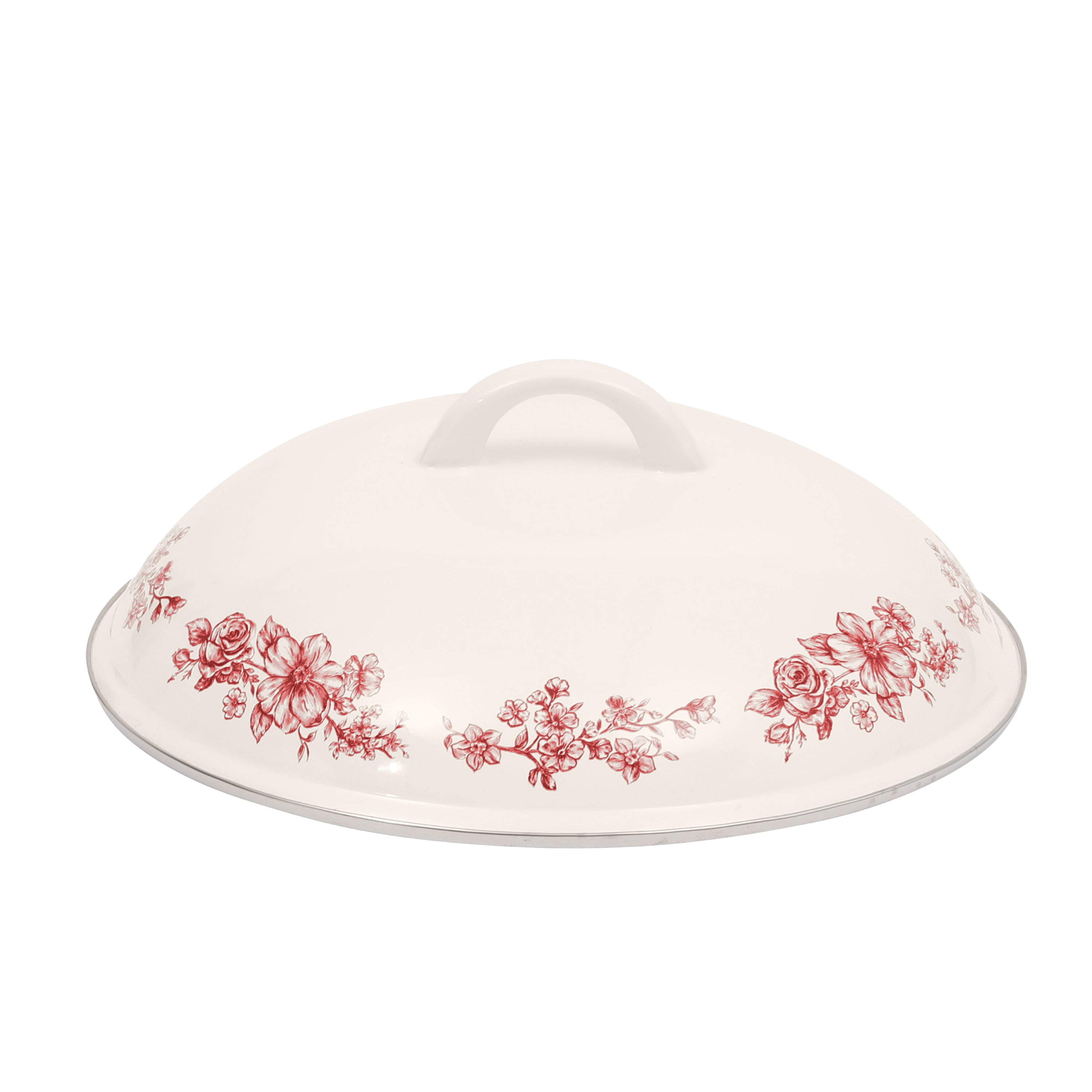 The Pioneer Woman Agatha 6.4-Quart Enamel on Steel Dutch Oven with Lid, Red