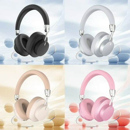 RFUGUG Bluetooth Over-Ear Wireless Headphones - True Stereophonic Sound Rich Bass Extended Battery Life and Smart Noise Cancellation for Studying Reading Music Gaming