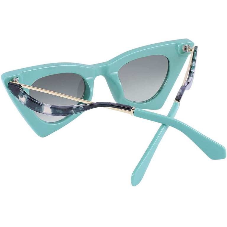 Feisedy Women's Vintage 60s Cateye Sunglasses