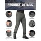 thumbnail image 3 of Pantalones FREE SOLDIER para hombre, forro polar Softshell, para exteriores, con forro polar, gris, 3 of 8