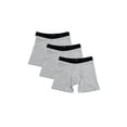 thumbnail image 1 of OTECKA Re-Lax Men’s Cotton Combed Cotton Boxer Brief With Built-In Snug Pouch Technology -3 Packs, 1 of 5
