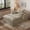 Camel, variant on Leumius Oversized Chaise Lounge Chair Indoor,Corduroy Upholstered Sofa Bed with Deep Seat,Cozy Lounge Chair Sleeper Sofa for Living Room,Bedroom,No Assembly Required,Black
