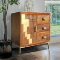thumbnail image 2 of Montevideo Recycled Mango Wood Cabinet with 1 Door, 3 Drawers, 2 of 4