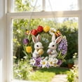 thumbnail image 4 of Coronas de Puerta de Primavera para la Puerta Delantera Afuera con Conejos, Huevos Y Flores - Corona Decorativa de 20 cm para la Decoración de la Fiesta de Pascua de la Ventana de la Pared, 4 of 5