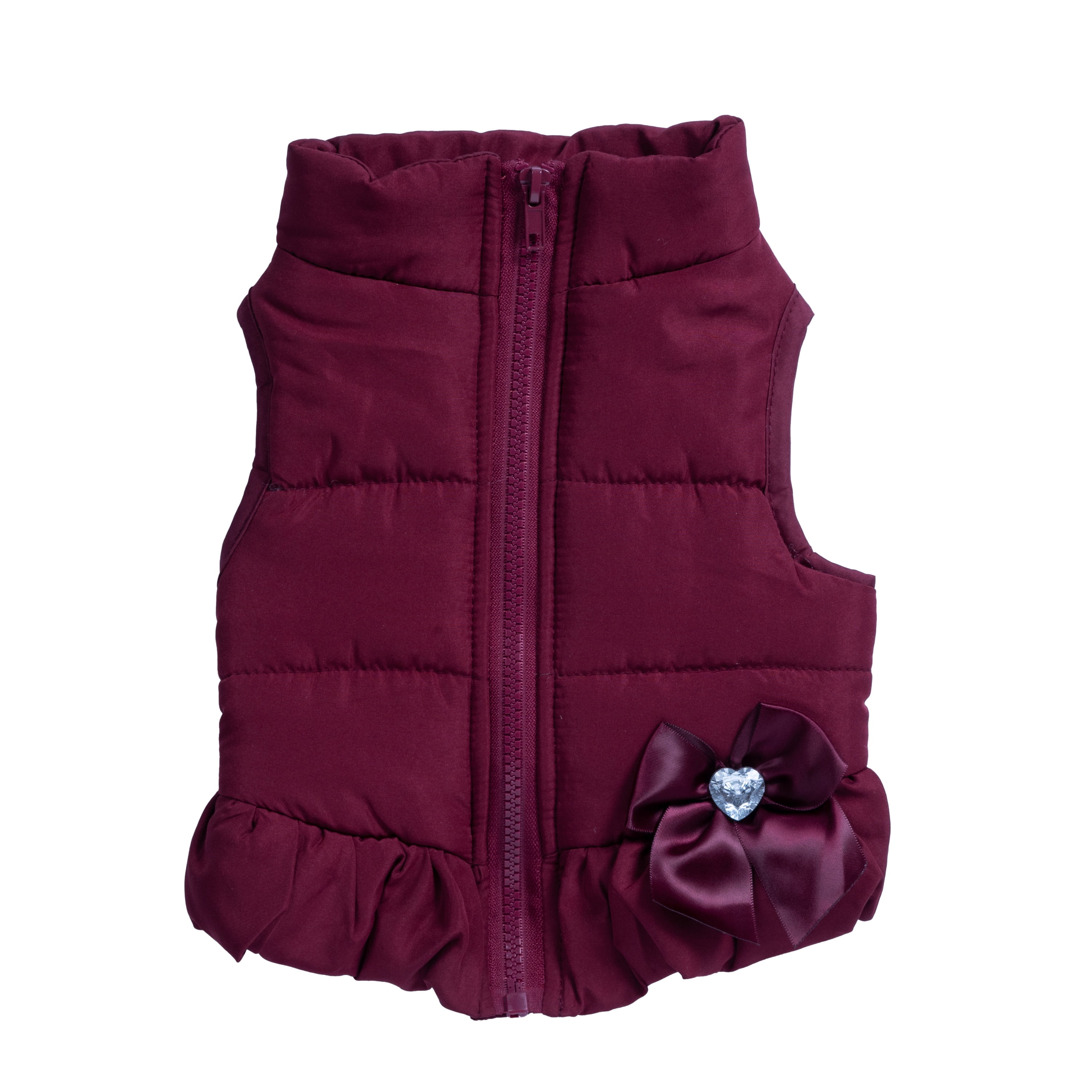 Christian Siriano, Dog Clothes, Quilted Dog or Cat Jacket, Purple, XS