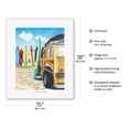 thumbnail image 2 of Beach Cruiser Kids - Retro Woodie on Beach with Surfboards - From an Original Color Painting by Scott Westmoreland - Fine Art Rolled Canvas Print 11in x 14in, 2 of 4