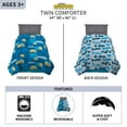 thumbnail image 2 of Minions: The Rise Of Gru, Kids Bedding Soft Microfiber Comforter, Twin, By Franco, 2 of 4