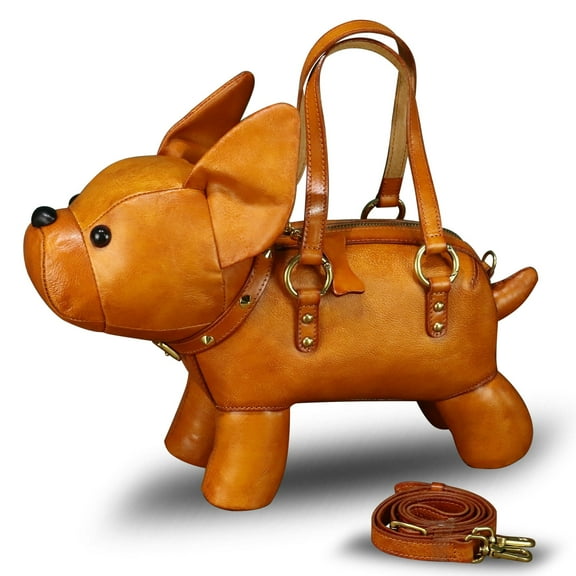 Genuine Leather Purse and Handbag for Women Pig Shape Crossbody Shoulder Bag