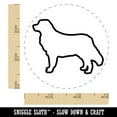 thumbnail image 2 of Bernese Mountain Dog Outline Self-Inking Rubber Stamp Ink Stamper - Yellow Ink - Small 3/4 Inch, 2 of 7