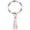 B, variant on Fiaya Women Fashion Trend Large Leather Bracelet Tassel Round Keychain Ring Jewelry Wristban (K)