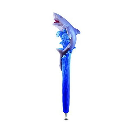 - Puzzled Biting Shark Resin Planet Pen
