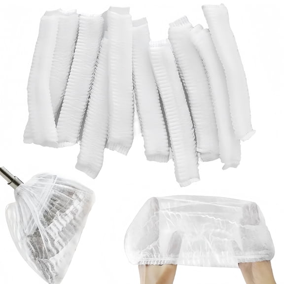 100 Pack Disposable Broom Sleeves, Pet Hair Broom Covers, Dust Removal Cleaning Broom Covers Easy on off Broom Covers Keep Hands Clean Broom Covers