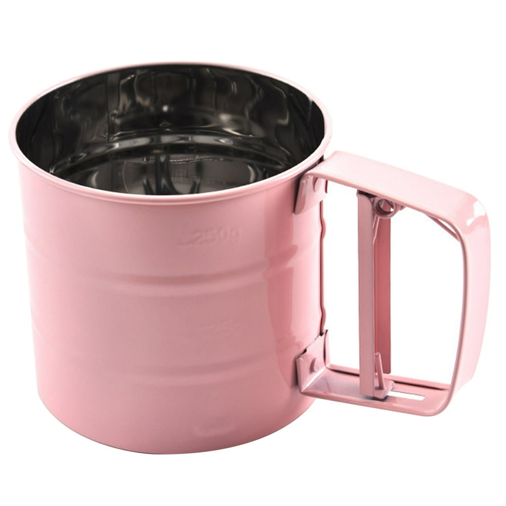 Tsondianz Stainless Steel Sieve Cup Powder Flour Icing Sugar Mesh Sieve