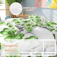 thumbnail image 4 of Saint Patrick's Day Full Size Comforter Set, Watercolor Gradient Green Shamrocks Bedding for All Seasons, 4 Pcs Bed Set, 1Quiltcover (86"x86") ,1Sheet(80"x116"), 2Pillowcases (30"x20"), 4 of 9