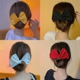 thumbnail image 4 of Guardurnaity Deft Bun colores moda bandas para el cabello mujeres verano anudado diadema con alambre estampado Accesorio para el cabello 2 #, 4 of 6