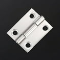 thumbnail image 4 of 8 pieces Small thickening Metal Foldable Butt Hinge for Cabinet Door Closet, silver - （1.5 inches） 36*27*1.0, 4 of 5