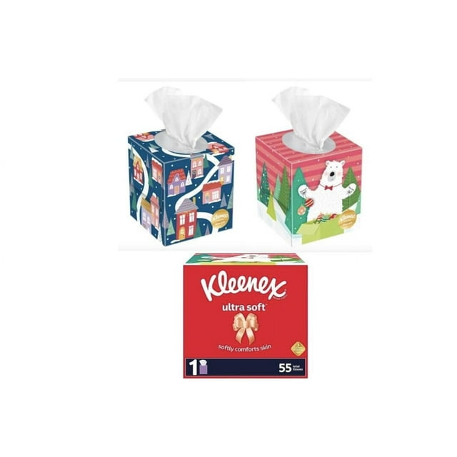 Paquete de 2 Kleenex Decorativos para Navidad
