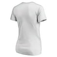 thumbnail image 3 of Women's White Auburn Tigers Floral Arched V-Neck T-Shirt, 3 of 3