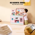 thumbnail image 5 of VEVOR Play Kitchen for Kids, Wooden Toy Kitchen Set with Lights and Sounds, Toddler Kitchen with Ice Maker, Oven, Sink, Microwaves, Fridge and Utensil and Fruit Accessory for Toddlers ages 3-8, Pink, 5 of 10