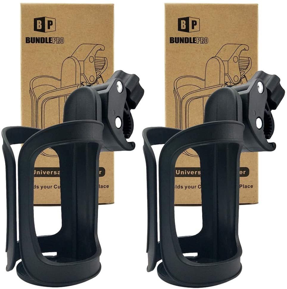 Pack of 2 Stroller Drink Holders, Universal Cup Holder for Bikes