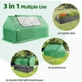 thumbnail image 2 of Coewske 8x4x2ft Galvanized Raised Garden Bed Outdoor Planter Box w/ Greenhouse Cover, 2 of 8