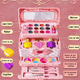 thumbnail image 2 of Juego De Maquillaje Lavable Real Sets De Belleza Para Niños Xtellar rosa, 2 of 4