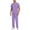 Light Purple_32#824C, variant on Garbnen Medical Scrubs Set for Men Stretch V-Neck Mens Scrubs Top Workwear & Cargo Pants Nursing Uniform with Pockets