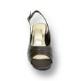 thumbnail image 2 of PEERAGE Karen Women Extra Wide Width Heeled Sandal BROWN 8.5, 2 of 6