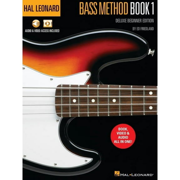 Hal Leonard Bass Method Book 1 - Deluxe Beginner Edition with Access to Audio Examples and Video Lessons Online by Ed Fr, (Paperback)